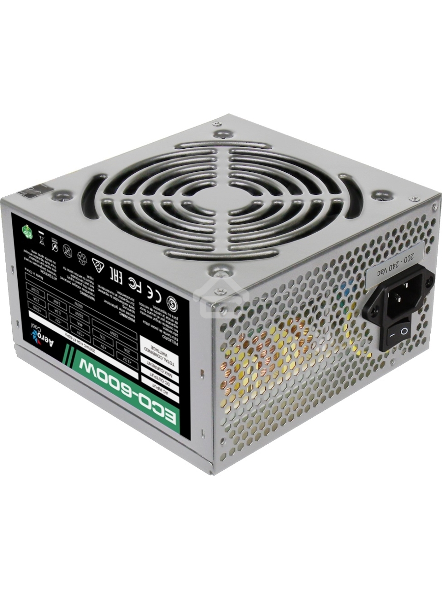Блок питания Aerocool / Formula 600W Retail ECO-600W, 600Вт, 120мм, серый