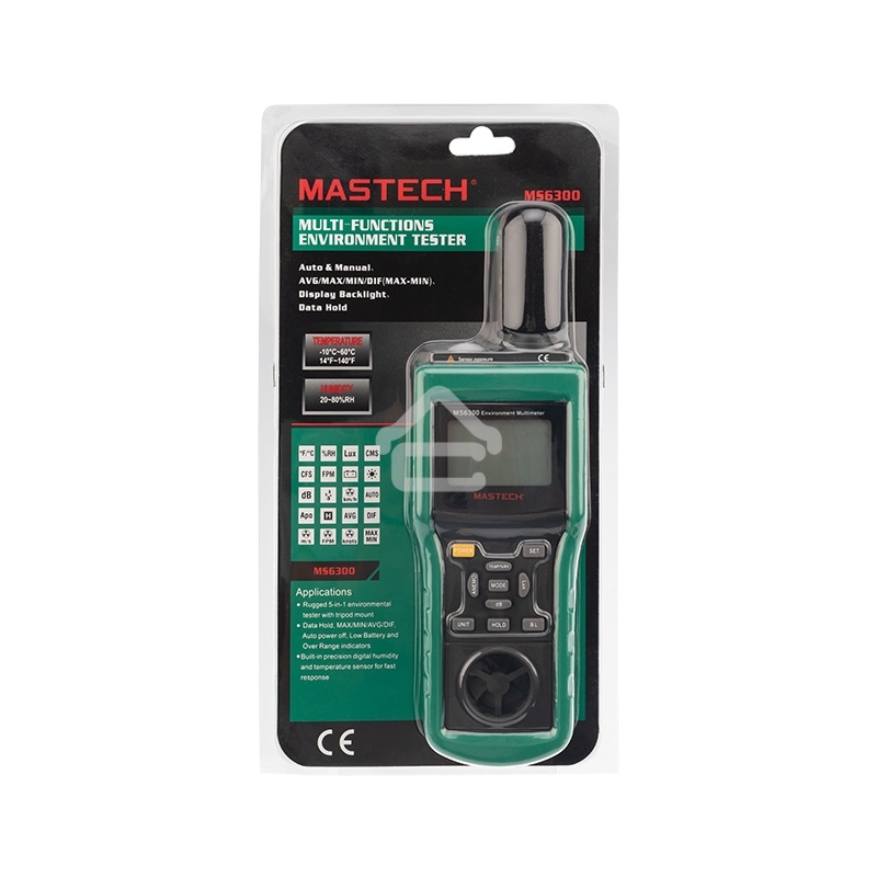 Многофункциональный тестер окружающей среды MS6300 MASTECH