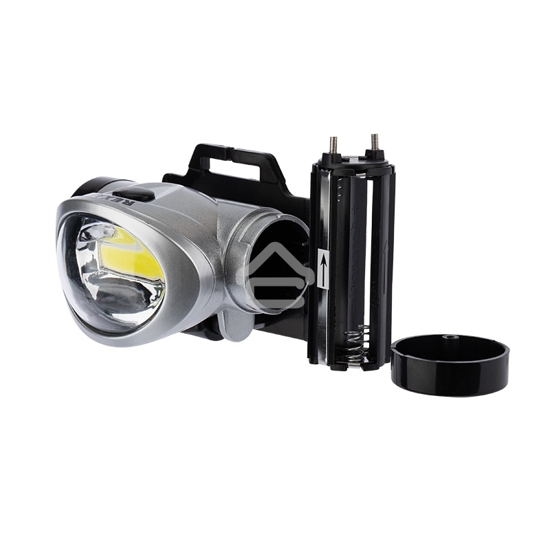 Фонарь налобный Rexant поворотный 3 Вт 100%, 50%, пульсирующий белый; 3 х ААА, СОВ + зеркальный рассеиватель