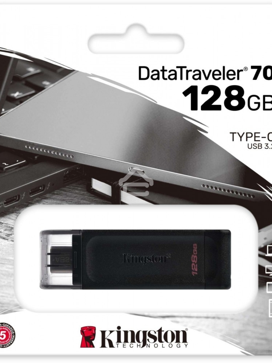 Флеш диск Kingston 128Gb DataTraveler DT70 <DT70/128GB>, USB-C 3.2 Gen 1
