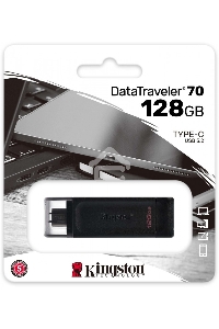 Флеш диск Kingston 128Gb DataTraveler DT70 <DT70/128GB>, USB-C 3.2 Gen 1