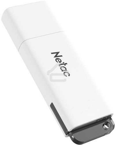 Флешка USB R/W R/W Netac U185, 64Gb, USB2.0, NT03U185N-064G-20WH, с колпачком, пластиковая белая