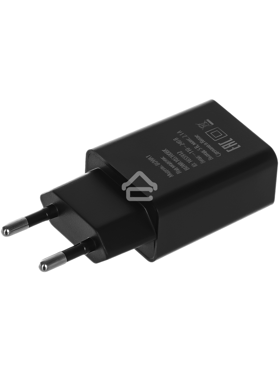 Сетевое зарядное устройство Buro BUWA1 2.1A черный