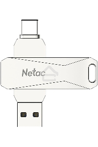 Флеш диск USB Drive Netac U782C NT03U782C-128G-30PN dual USB3.0+TypeC 128GB, retail version