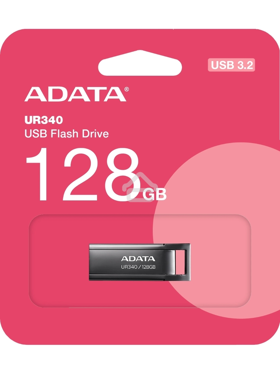 Флеш диск A-Data 128Gb UR340 AROY-UR340-128GBK USB3.2 черный