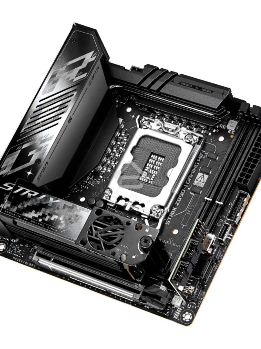 Материнская плата ASUS ROG STRIX Z890-I GAMING WIFI, LGA1851, Intel Z890, 2xDDR5, 2xSATA, 2xM.2, 1xPCI-E 5.0 x16, 1xHDMI, 2xThunderbolt 4, 1x2.5Gb LAN, 9xUSB-A, 1xUSB-C, 5.1, Mini-ITX