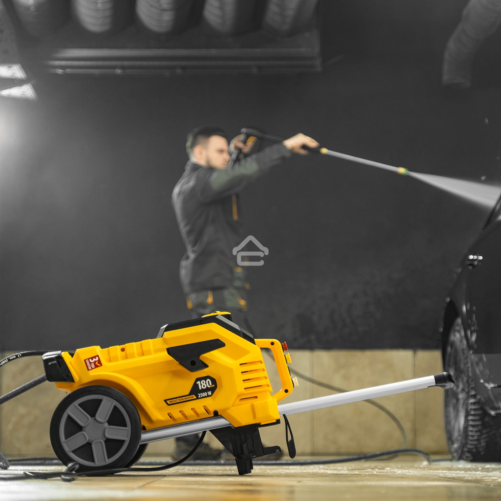 Моечная машина высокого давления K 70 Power, 2500 Вт, 180 бар, 600 л/ч, асинх. двиг. Denzel