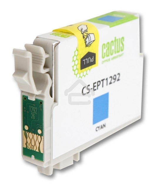 Картридж струйный Cactus CS-EPT1292 (T1292) голубой (10 мл) для Epson Stylus Office B42/BX305/BX305F/BX320/BX525/BX625/SX420/SX425