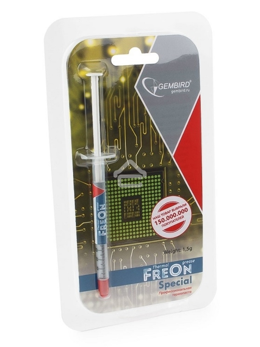 Термо паста Gembird FreOn Special GF-11-1.5 для радиаторов, 1,5гр, шприц
