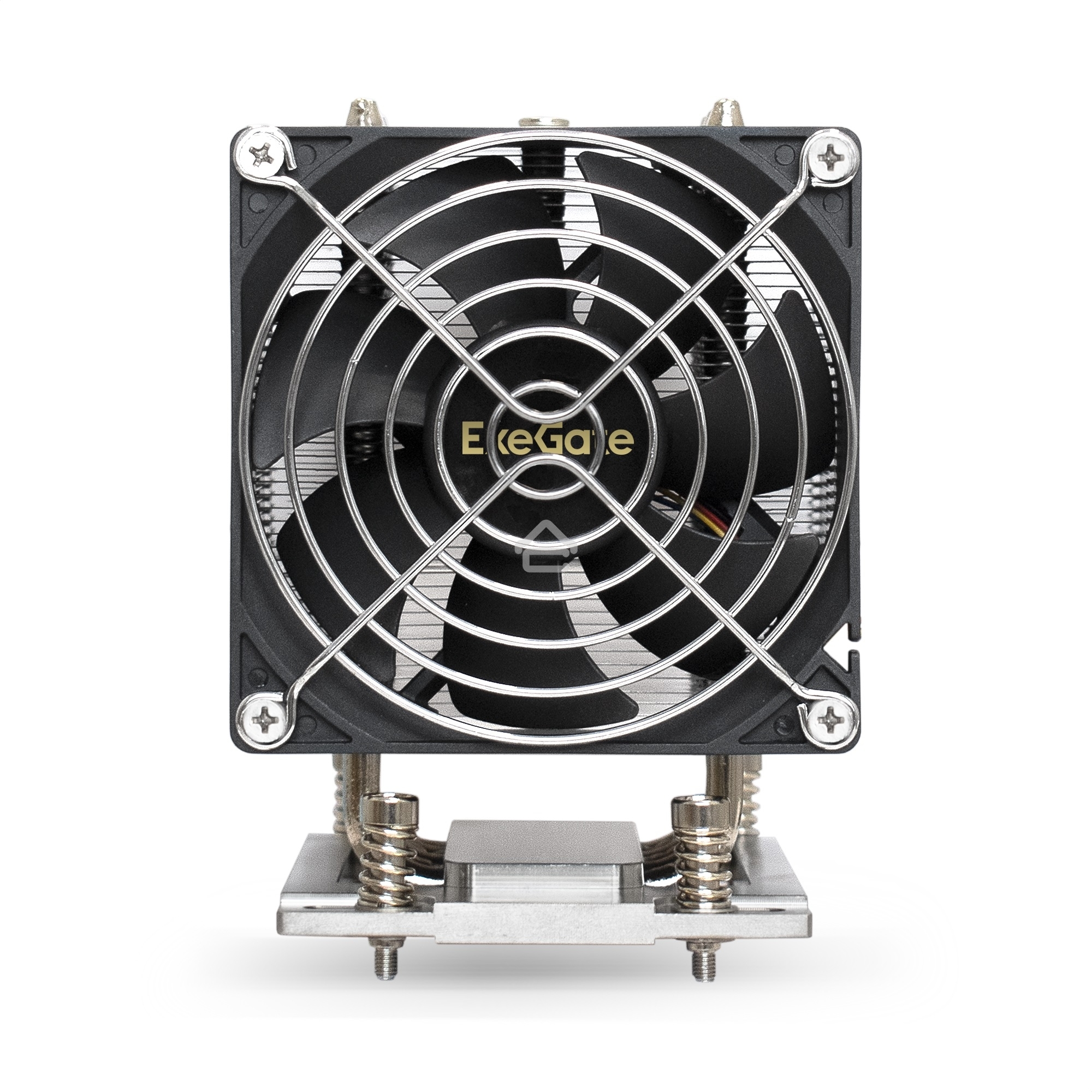 Кулер для процессора ExeGate ESNK-P0064AP4.PWM.4U.SP3.Cu серебристый, 92 мм, алюминий/медь, 3800 об/мин, 44 дБ, 4 pin, 280 Вт, 125.4 мм