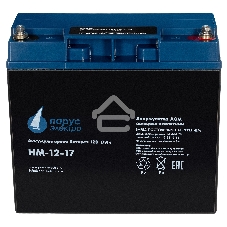 Батарея Парус-электро HM-12-17 (AGM/12В/17,0Ач/,болт M5)