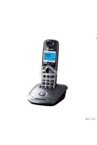 Телефон беспроводной (DECT) Panasonic KX-TG2511RUM (металик) {АОН, Caller ID,спикерфон на трубке,переход в Эко режим одним нажатием}