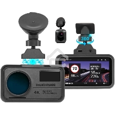 Видеорегистратор TrendVision TDR-725 Real 4K 2CH черный 8Mpix 2160x3840 2160p 170гр. GPS NT96670