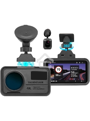 Видеорегистратор TrendVision TDR-725 Real 4K 2CH черный 8Mpix 2160x3840 2160p 170гр. GPS NT96670