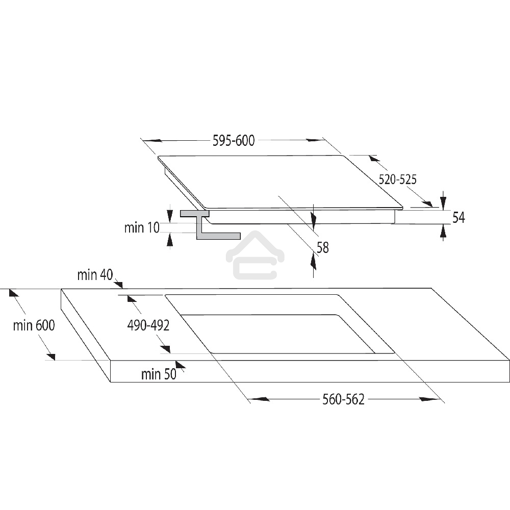 Индукционная варочная панель Gorenje GI6401BSC черный