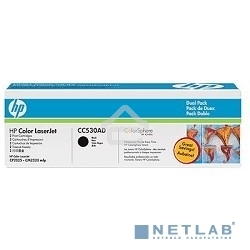Картридж лазерный двойная упаковка HP CC530AD черный LJ CP2025/CM2320
