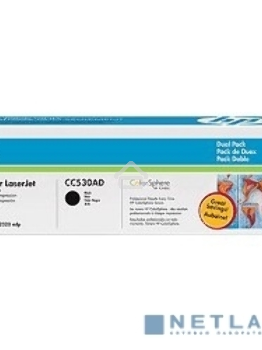 Картридж лазерный двойная упаковка HP CC530AD черный LJ CP2025/CM2320