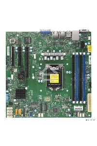 Материнская плата Supermicro MBD-X11SCL-F-B, LGA 1151, Intel C242, 4xDDR4, 6xSATA, 1xM.2, 1xPCI-E 3.0 x16, 1xPCI-E 3.0 x8, 2xPCI-E 3.0 x4, 1xVGA, 2x 1Gb LAN, 2xUSB 2.0, 5xUSB 3.1 Gen 1, 2xCOM, 1x TPM, Micro-ATX, OEM