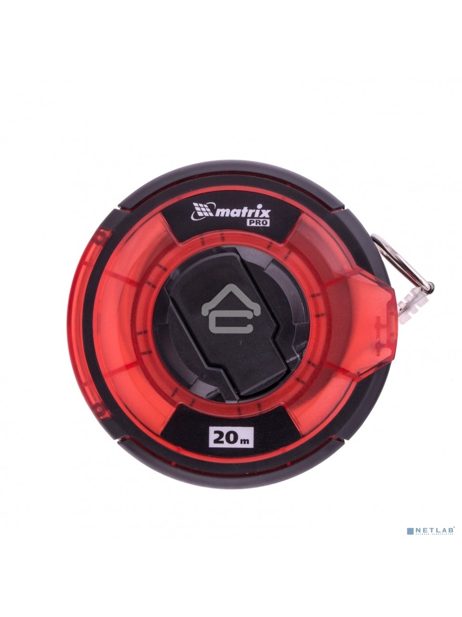 Рулетка геодезическая Matrix PRO 20 м х 12,5 мм, закр. корп., стальная лента, односторон. шкала, 31280