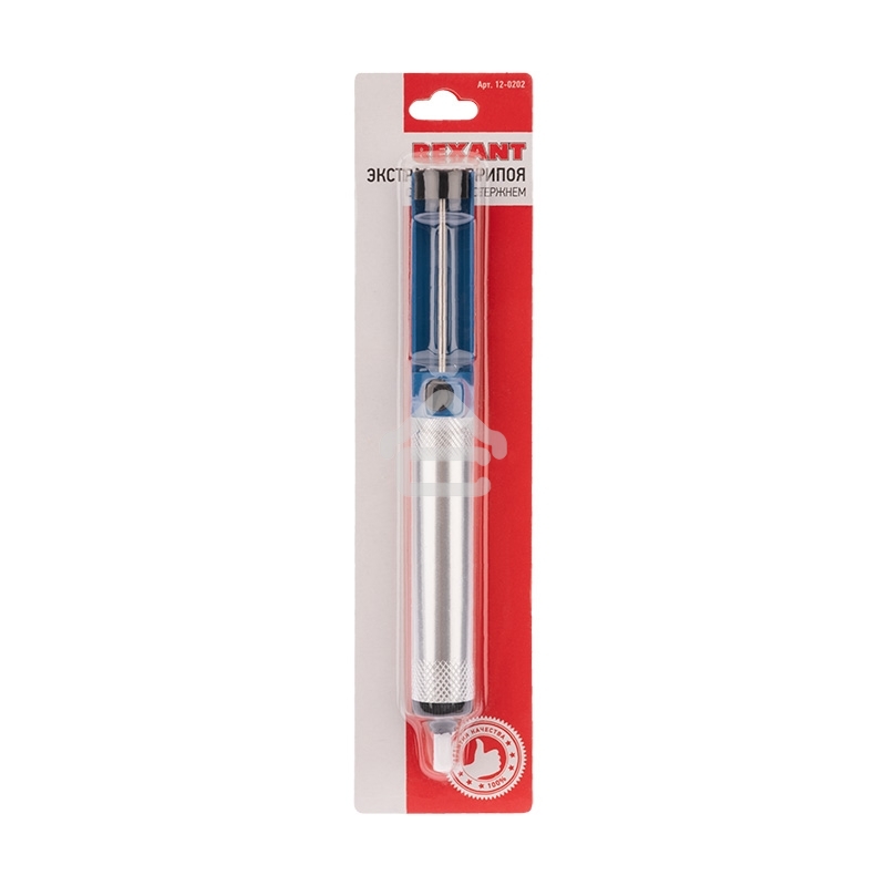 Вакуумный экстрактор припоя Rexant (оловоотсос), металл/пластик