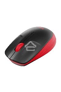 Мышь беспроводная Logitech M190 черный/красный, 1000 dpi, радиоканал, USB, кнопки - 3