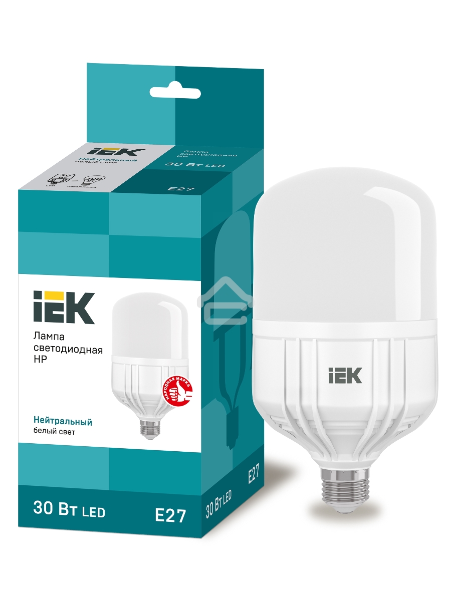 Лампа Iek LLE-HP-30-230-40-E27 светодиодная HP 30Вт 230В 4000К E27 IEK