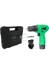 Дрель-шуруповерт Zitrek Green 12-Li  063-4072, Аккумуляторная, 12В, 2 АКБ, Кейс