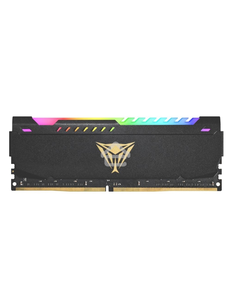 Оперативная память Patriot Viper Steel, DDR4, 8GB (1x8GB), 3200MHz, CL18, DIMM, с радиатором, RGB, черный