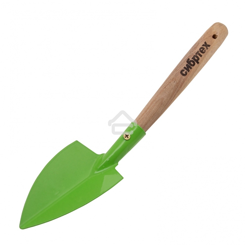 Совок посадочный широкий, 70х310 мм, стальной, деревянная рукоятка, АГРОНОМ, Россия Сибртех