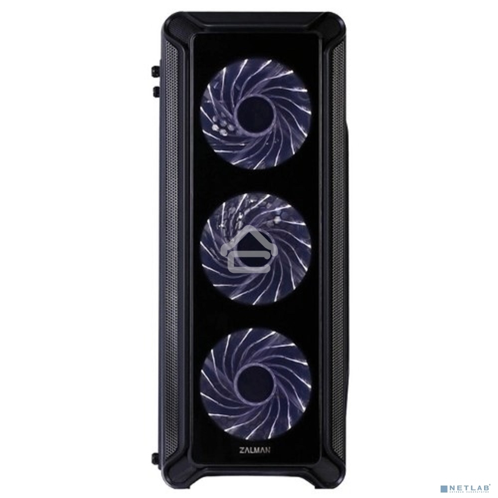 Компьютерный корпус Zalman i3 edge черный без БП ATX 3x120mm 2xUSB2.0 1xUSB3.0 audio bott PSU