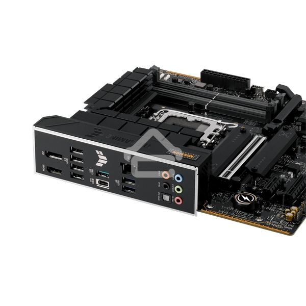 Материнская плата ASUS TUF GAMING B760M-PLUS II, LGA 1700, Intel B760, 4xDDR5, 4xSATA, 3xM.2, 1xPCIe 5.0 x16, 1xPCIe x4, 1xPCIe x1, 1xUSB-A 3.2 Gen 2, 2xUSB-A 3.2 Gen 1, 4xUSB 2.0, 1xUSB-C 3.2 Gen 2x2, 1x2.5Gb LAN, 5x3.5 мм, 7.1, mATX
