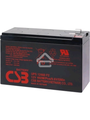 Батарея CSB 12460 (12V 9Ah)  клеммы F2
