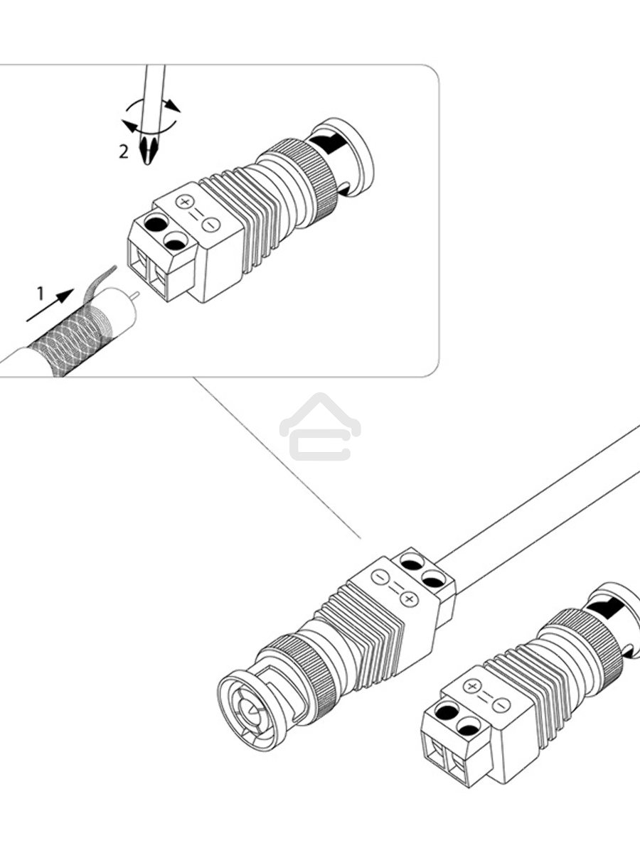 Коннектор ProconnectштекерBNCс клеммной колодкой