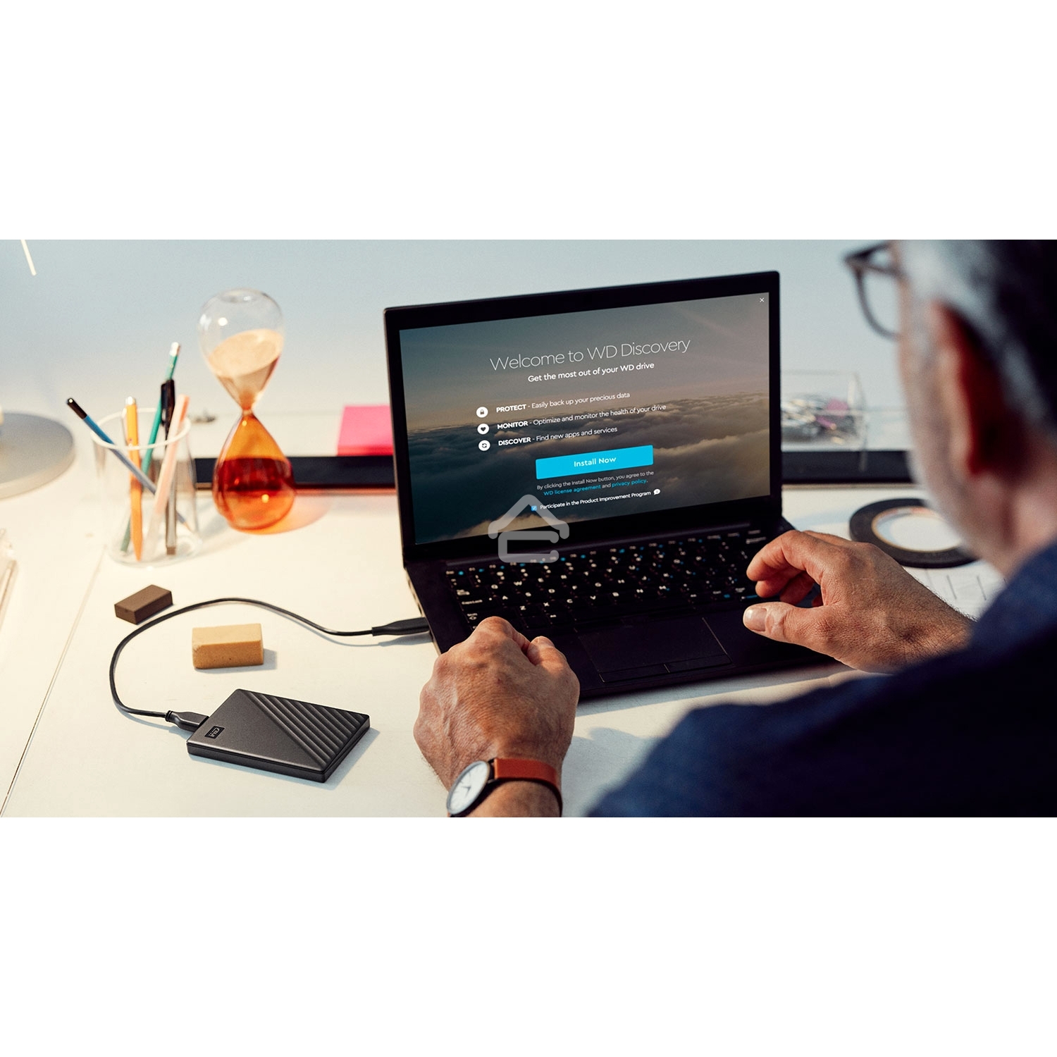 Жесткий диск WD Original USB 3.0 5Tb WDBPKJ0050BBK-WESN My Passport 2.5