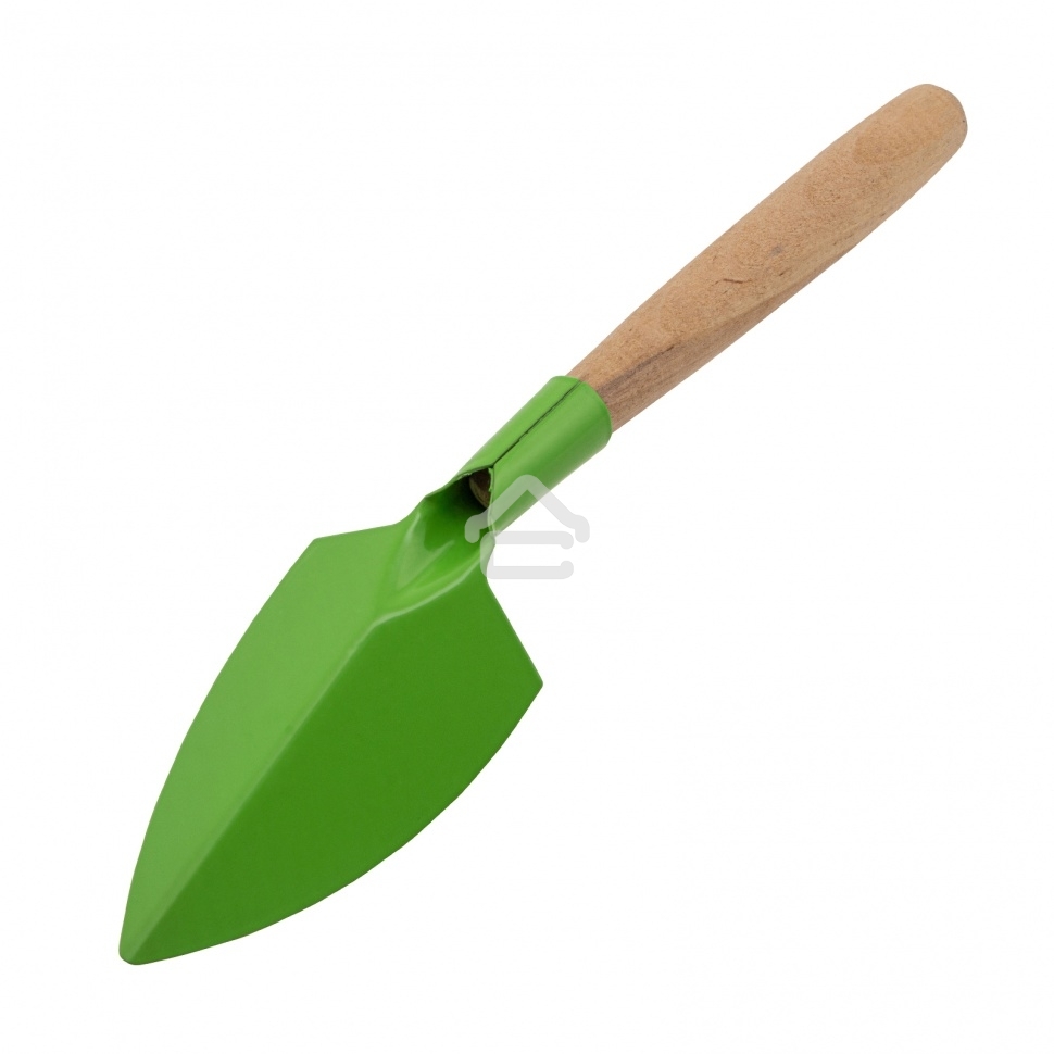 Совок посадочный широкий, 70х310 мм, стальной, деревянная рукоятка, АГРОНОМ, Россия Сибртех