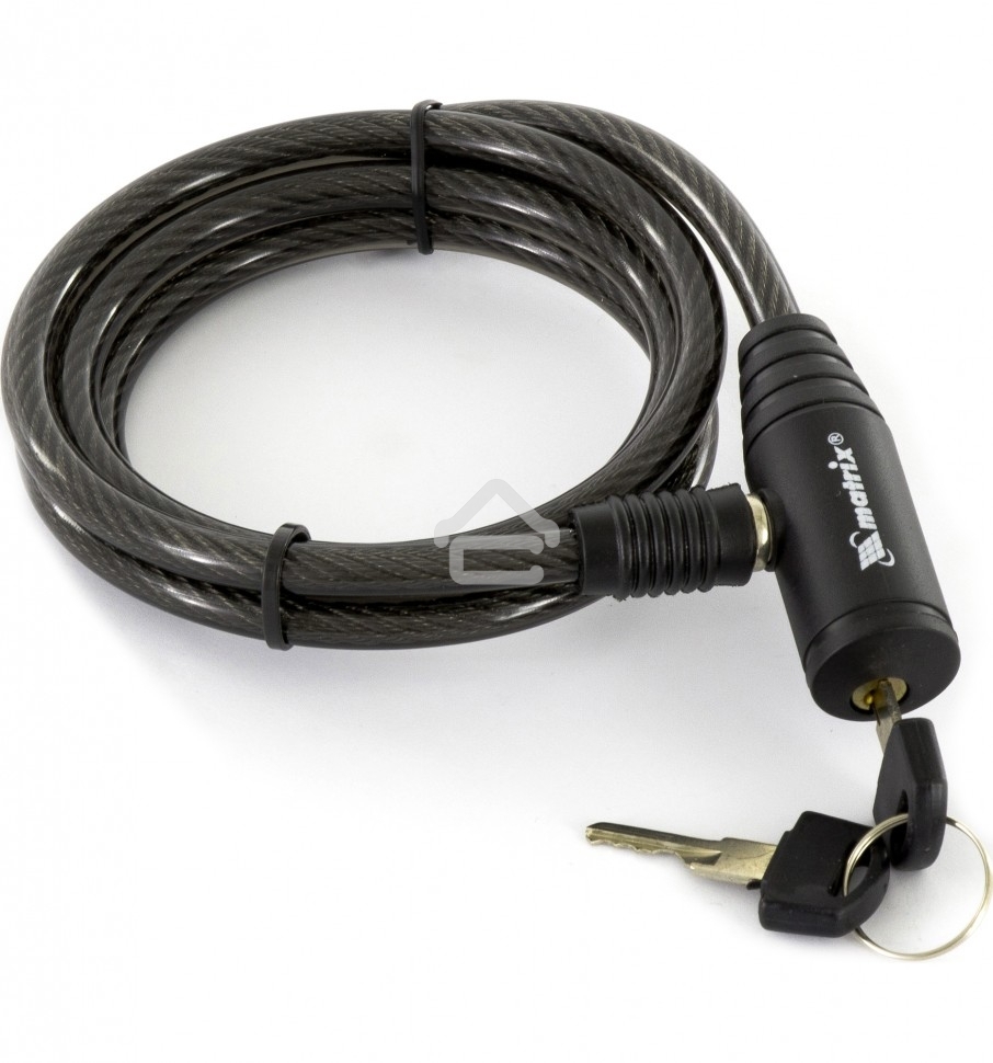 Замок тросовый универсальный Matrix 8 х 1200 мм