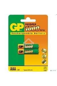 Аккумулятор GP 100AAAHC (-CR2/-UC2PET-G/BC2PET-G) AAA 1000mAh (2 шт. в уп-ке)