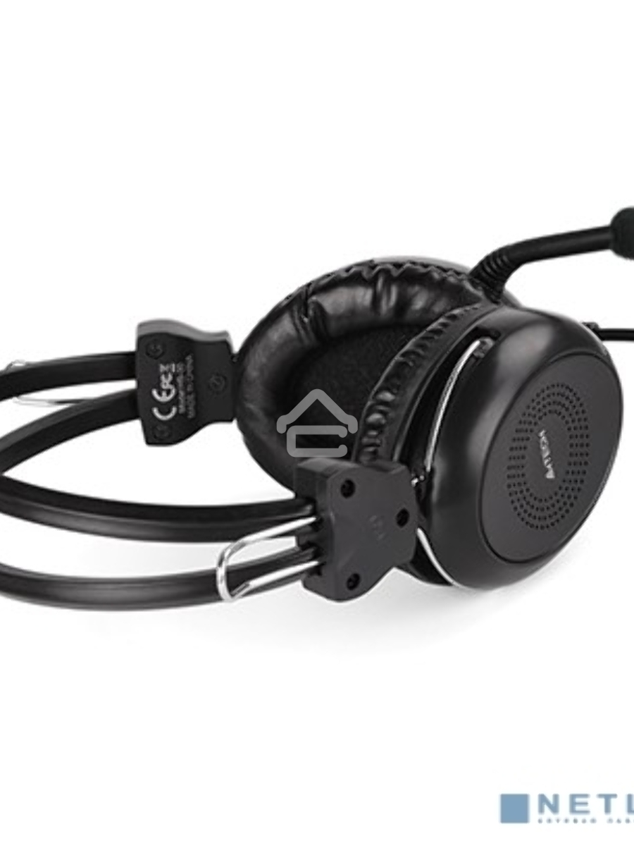 Наушники с микрофоном A4Tech HU-30 черный 2м накладные USB оголовье