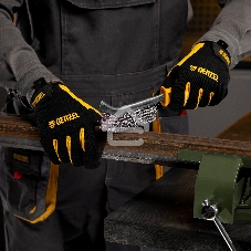 Щетка металлическая Denzel с пластмассовой ручкой, нержавеющая проволока