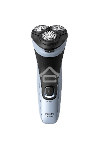 Бритва роторная Philips X3003/00 реж.эл.:3 питан.:аккум. голубой/черный