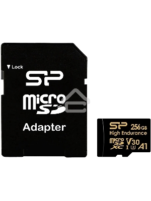 Флеш карта microSD 256GB Silicon Power  microSDHC Class 10 UHS-I A1 V30 U3 (SD адаптер) 100MB/s