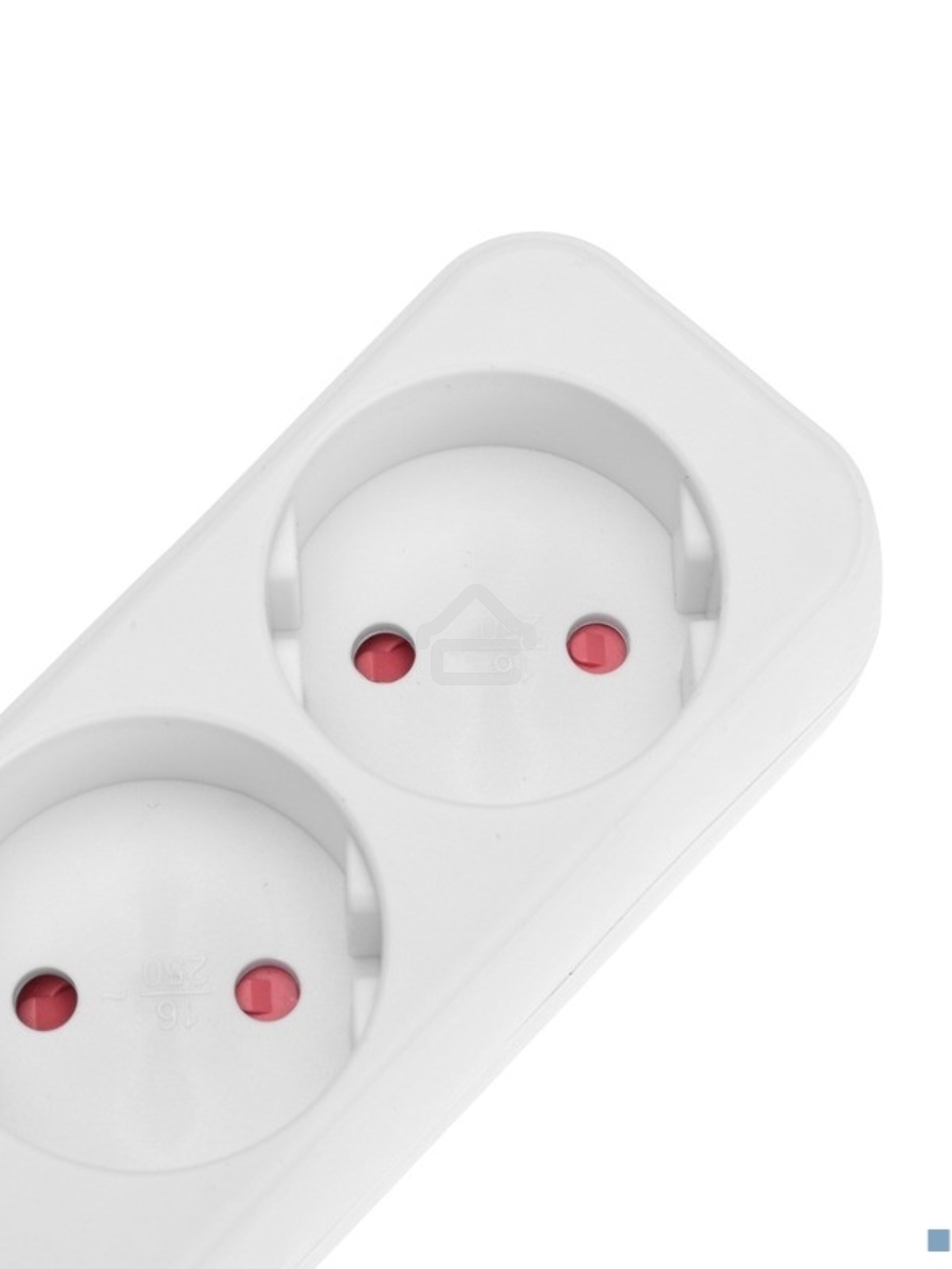 Удлинитель STANDARD 3 гнезда, 5м, 2х1,0мм², б/з, белый Rexant