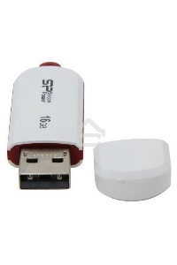 Флеш диск Silicon Power 16Gb LuxMini 320 SP016GBUF2320V1W USB2.0 белый