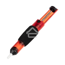 Вакуумный экстрактор припоя (оловоотсос), пластик, прозрачно-красный Rexant