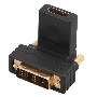 Переходник штекер DVI-D - гнездо HDMI, поворотный Rexant