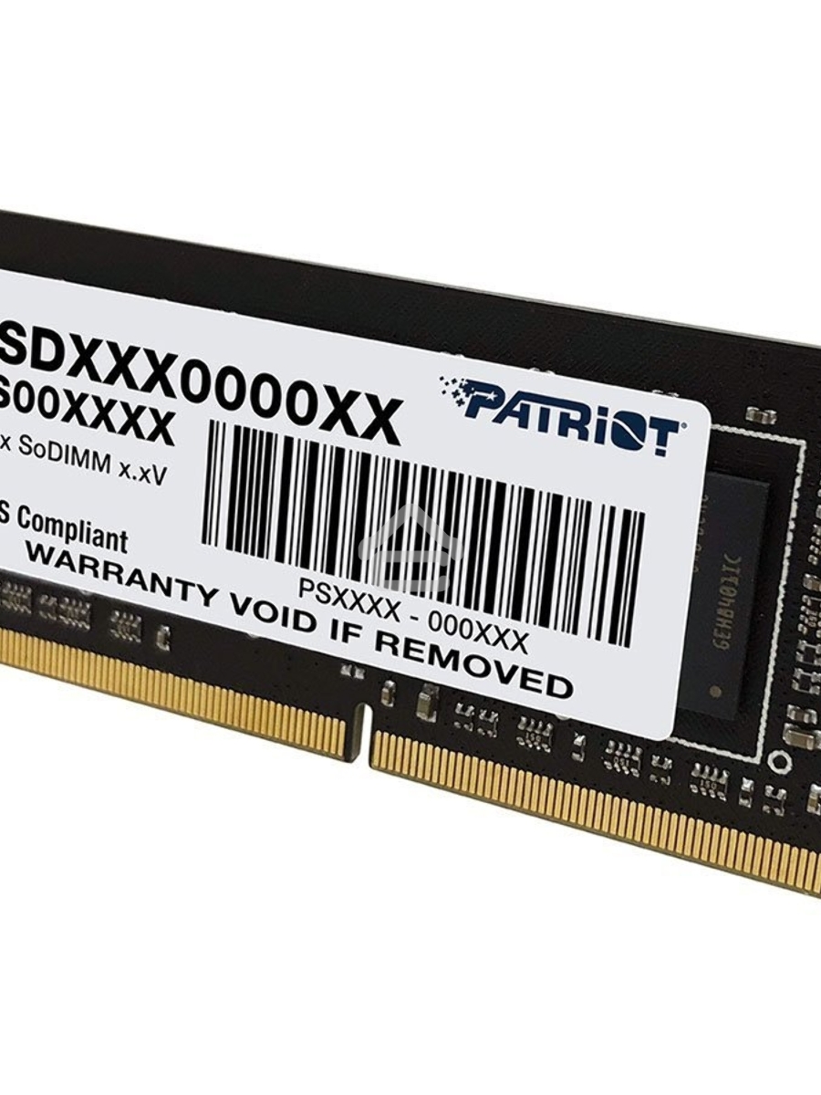 Оперативная память Patriot Signature, DDR4, 16GB (1x16 GB), 3200 MHz, CL22, SO-DIMM