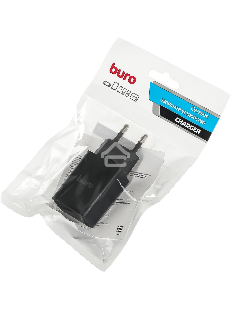Сетевое зарядное устройство Buro BUWA1 2.1A черный