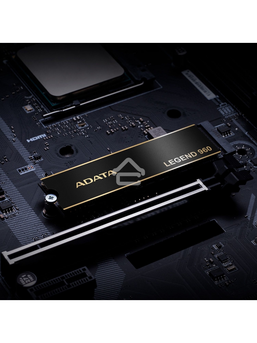 Накопитель SSD ADATA LEGEND 960, 2Tb, PCIe 4.0 x4, M.2 2280, NVMe, R/W 7400/6800, с радиатором