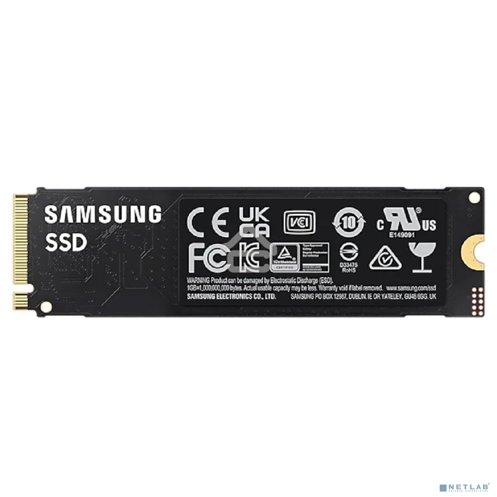 Накопитель SSD Samsung 990 EVO, 2000Gb, PCIe 4.0 x4, M.2 2280, NVMe, R/W 5000/4200