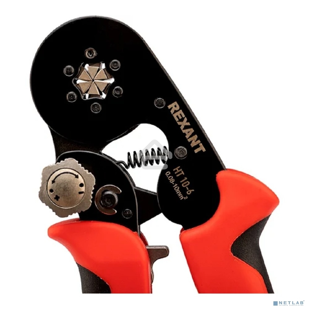 Кримпер Rexant HT 10-6 для обжима штыревых наконечников 0.08-10.0 мм с регулятором прижимного усилия
